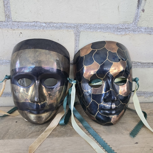 Vintage Other - Vintage Brass Masks
